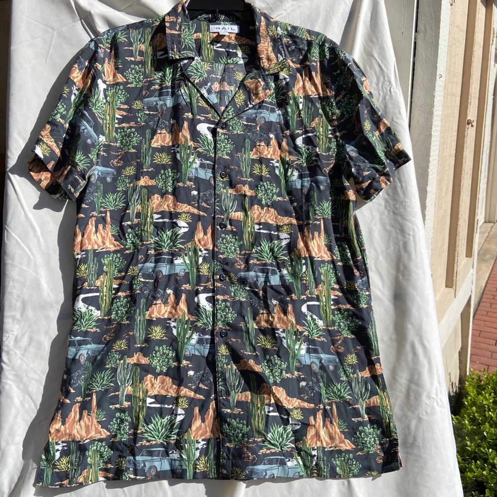 The Rail Button Down Retro Pattern Shirt - image 2